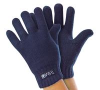 Thinsulate-Kinderhandschuhe für den Winter | THMO | Jungen & Mädchen gestrickte Thermo-Vollfingerhandschuhe für Kinder - Blau 6-7A / 116-122cm