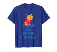 This is How I Roll Chanukka | Hanukkah T-Shirt, Herren, Königsblau, XL