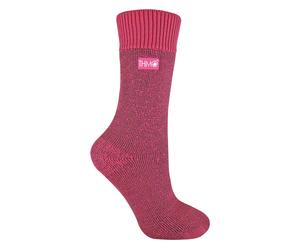 THMO - 1 Paar Damen dicke Fleece gefütterte warme Thermo-Socken für den Winter EU 37-39,5