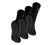 THMO - 3 Paar mit Fleece gefütterte, atmungsaktive Damen-Slipper-Socken - Schwarz EU 37 - 42