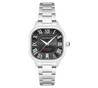 Thomas Earnshaw Coussin Herren-Armbanduhr ES-8284 Automatik 39 mm mit Echtlederarmband, Cremeweiß, Coussin Automatic