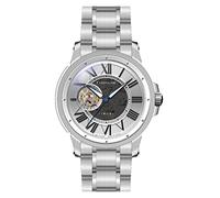 Thomas Earnshaw Herren 42mm Comet Open Heart Skeleton Automatik Mercury Uhr mit massivem Edelstahlarmband ES-8243-11