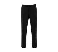 Anzughose THOMAS GOODWIN "Hose", Herren, Gr. 52, Normalgrößen, schwarz, 52% Polyester, 43% Wolle, 5% Elasthan, unifarben, slim fit lang, Hosen Anzughose, im Slim-Fit, 3935-0-20707 (28251526-52) schwar