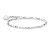 THOMAS SABO Member Charm-Armband mit weißem Charmista Coin Silber 925 Sterlingsilber, Kaltemail