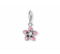 Thomas Sabo 1354-041-9 Charm - Blume - Silber - Emaille - Zirkonia pink