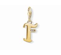 Thomas Sabo Damen-Charm-Anhänger F Buchstabe Gold Charm Club 925 Sterling Silber 1612-414-39