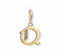 Thomas Sabo Damen-Charm-Anhänger Q Buchstabe Gold Charm Club 925 Sterling Silber 1623-414-39