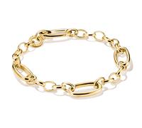 Thomas Sabo Connect C1203-413-39-L17 - Charm Armband mit drei Connect Links - Silber & Gelbgold Verg. - 17 cm