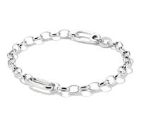 THOMAS SABO Charm-Armband mit einem Connect Link Silber Recyceltes 925 Silber