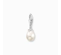THOMAS SABO Charm-Anhänger weiße Perle Silber 925 Sterlingsilber
