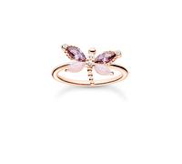 Thomas Sabo Charming Ring - TR2349-321-7-50 - Sterling Silber - verg. Roségold + Glas-Keramik Stein + Zirkonia - Gr. 50