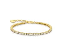 Thomas Sabo Tennisarmband mit weißen Steinen vergoldet weiß A2021-414-14-L19V