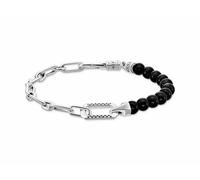 Thomas Sabo A2088-507-11-L19V Armband - Silber geschw. + Achat schwarz - 16 - 19 cm