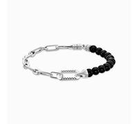 Thomas Sabo A2088-507-11-L19V Armband - Silber geschw. + Achat schwarz - 16 - 19 cm