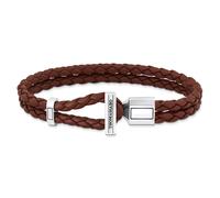 Thomas Sabo A2148-682-2 Unisex Lederarmband Braun Silber 21 cm