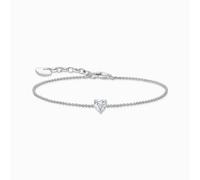 Thomas Sabo Armband mit weißem Zirkonia-Herz, silber silberfarben