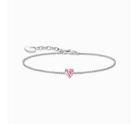 Thomas Sabo Armband mit weißem Zirkonia-Herz 925 Sterlingsilber A2157-051-9