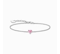 THOMAS SABO Armband mit weißem Zirkonia-Herz 925 Sterlingsilber A2157-051-9
