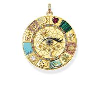 Thomas Sabo - Anhänger - PE855-993-7 - Glücksrad - Sterling Silber - vergoldet Gelbgold - Zirkonia - mehrfarbig