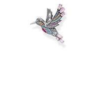 THOMAS SABO Anhänger bunter Kolibri silber 925 Sterlingsilber, Geschwärzt
