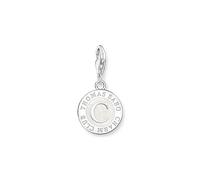 Thomas Sabo Charm weißer Coin recycletes 925 Sterlingsilber 1998-007-14