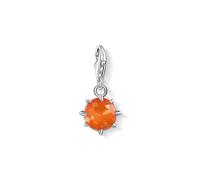 Thomas Sabo Anhänger Charm-Club Geburtsstein Januar 925 Sterling Silber Achat Zirkonia Rot 1793-625-10