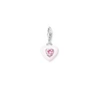 Thomas Sabo Schmuck 1915-041-9 Charm-Anhänger Herz mit Pinkfarbenem Stein