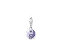 Thomas Sabo Anhänger Charm-Club Pendant 925 Cold Enamel Zirconia Violet Armband Charm-Clubing Pop 1918-041-13