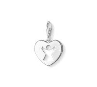 THOMAS SABO Damen Charm-Anhänger Schutzengel Herz Charm Club 925 Sterling Silber 0869-001-12