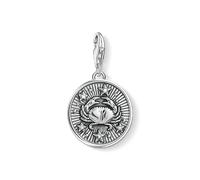 Thomas Sabo Anhänger Charm-Club Sternzeichen Krebs 925 Sterling Silber Geschwärzt Zirkonia Silberfarben 1643-643-21
