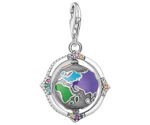 Thomas Sabo Anhänger Charm-Club Vintage Weltkugel Bunt 1766-845-7