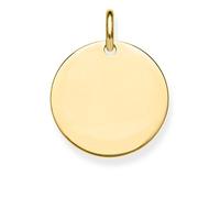 THOMAS SABO Anhänger Coin groß vergoldetes Silber LBPE0016-413-12