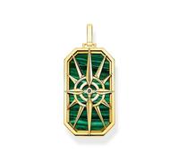 Thomas Sabo Schmuck PE869-140-6 Anhänger Kompass Stern Goldfarben/Grün