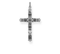 THOMAS SABO Anhänger Maori Kreuz Klein 925er Sterlingsilber, Geschwärzt