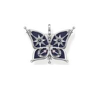 Thomas Sabo Kettenanhänger Schmetterling Stern & Mond, Spinell & Zirkonia (synth), silberfarben
