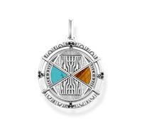 Thomas Sabo Schmuck PE951-364-7 Unisex Anhänger Talisman Türkis/Braun