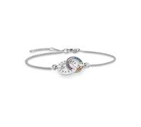 Thomas Sabo Armband Together mit zwei Ringen Silber geschwärzt Recyceltes 925 Silber, geschw., 16-19 cm, A1551-318-7-L19V