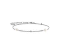 Thomas Sabo Armband weiße Steine silber, 925 Sterlingsilber, 16-19 cm Länge
