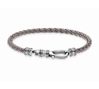 Thomas Sabo Lederarmband - A2012-682-5-L19 grau