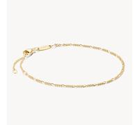 Thomas Sabo Connect A2207-413-39-L19v - Figaro Armband - Silber & Gelbgold Verg. - 16 - 19 cm