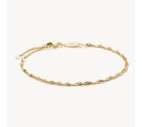 Thomas Sabo Connect A2208-413-39-L19v - Singapur Armband - Silber & Gelbgold Verg. - 16 - 19 cm