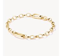 THOMAS SABO Charm-Armband mit einem Connect Link vergoldet Recyceltes 925 Silber, 18k Vergoldung
