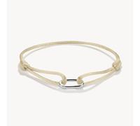 THOMAS SABO Textil-Armband Connect Silber Beige C1210-01-19-L24V