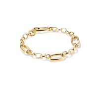 Thomas Sabo Connect C1203-413-39-L17 - Charm Armband mit drei Connect Links - Silber & Gelbgold Verg. - 17 cm