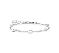 Thomas Sabo Armband Charm-Club 925 Sterling Silver Süßwasserzuchtperle Zirkonia Weiß Länge 19 Cm X0273-167-14-L19V