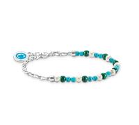 Thomas Sabo Armband Charm-Club Mit Beads-Mix Blau Länge 19 Cm A2130-158-7