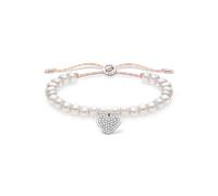 Thomas Sabo Armband Charm-Club Weiße Perlen Mit Herz Länge 20 Cm A1986-199-14