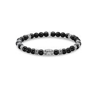 Thomas Sabo A2087-507-11-L19 Armband - Silber geschw. + Achat - schwarz - 19 cm
