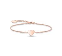 Thomas Sabo Gravur Armband - HERZ A2044-415-40-L19V Silber verg. Roségold - 16-19 cm