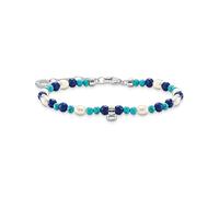 Thomas Sabo Armband A2064-775-7-L19V Sterling Silber - imit. Lapislazuli - Zirkonia - 19 cm verstellbar